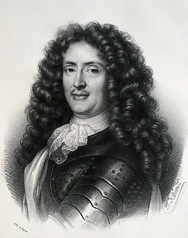 Portrait vu de trois quart du Comte Roger de Bussy-Rabutin